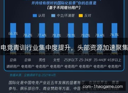 电竞青训行业集中度提升，头部资源加速聚集
